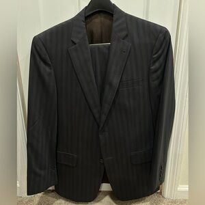 Nordstrom Dark Grey/Black Suit Coat 38S